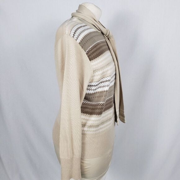 Norton McNaughton Sweater w/Scarf 2X Metallic - Picture 3 of 8